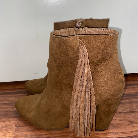 Ankle Boots w/ Fringe - Picture 2 of 4